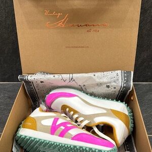 Vintage Havana Pink and Tan Sneakers